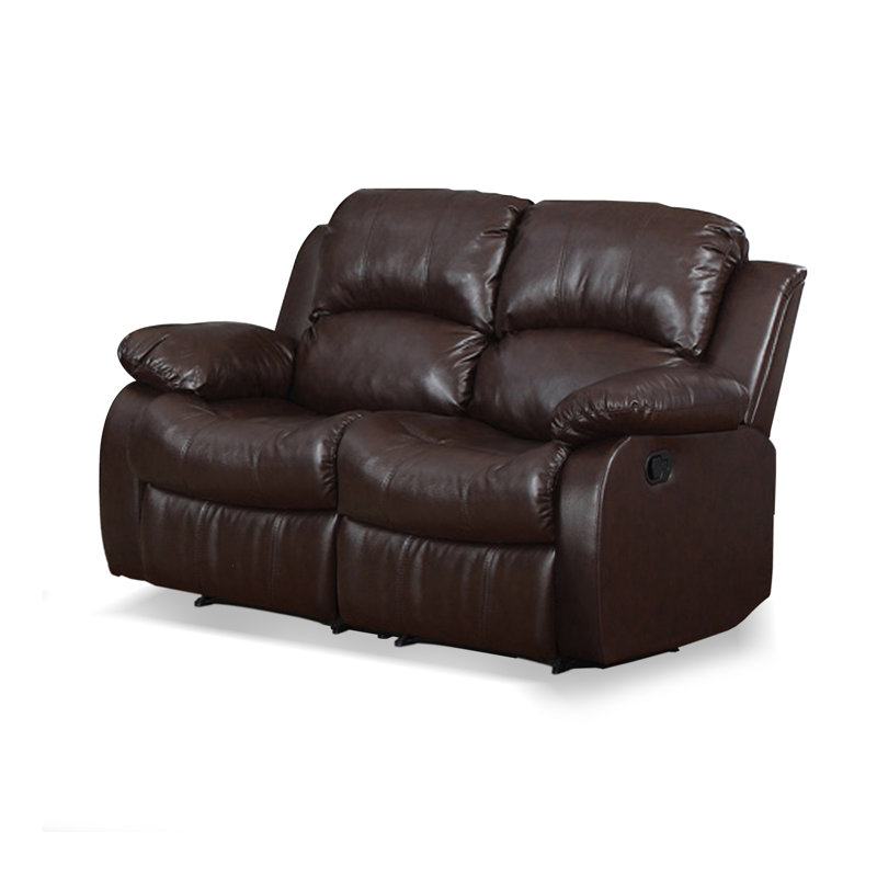 Latitude Run® Bryce 60" Wide Faux Leather Pillow Top Arm Reclining Loveseat & Reviews Wayfair